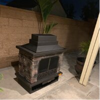 Darby Home Co Pirtle Steel Wood Burning Outdoor Fireplace 